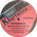 Kraftwerk – Autobahn (Jim Rider Remixes) 12" colored vinyl single