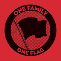 Various – One Family One Flag vinyl with white silkscreen