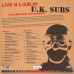 UK Subs – Live N' Loud 1989 - Aka Greatest Hits In Paris coloured vinyl RSD 2017